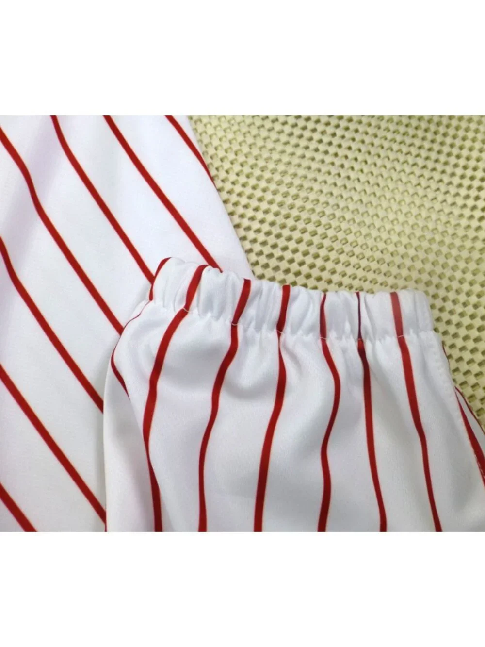 Boombah Mens Baseball Pants White & Red Pinstripe Sz 38 
